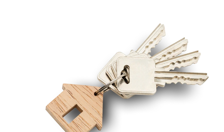 Keys and a small house model