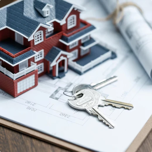 Property keys and model house